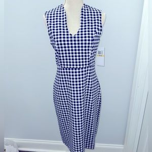 Gingham print dress size M